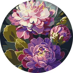 Malování podle čísel - Nádherné květiny d26cm